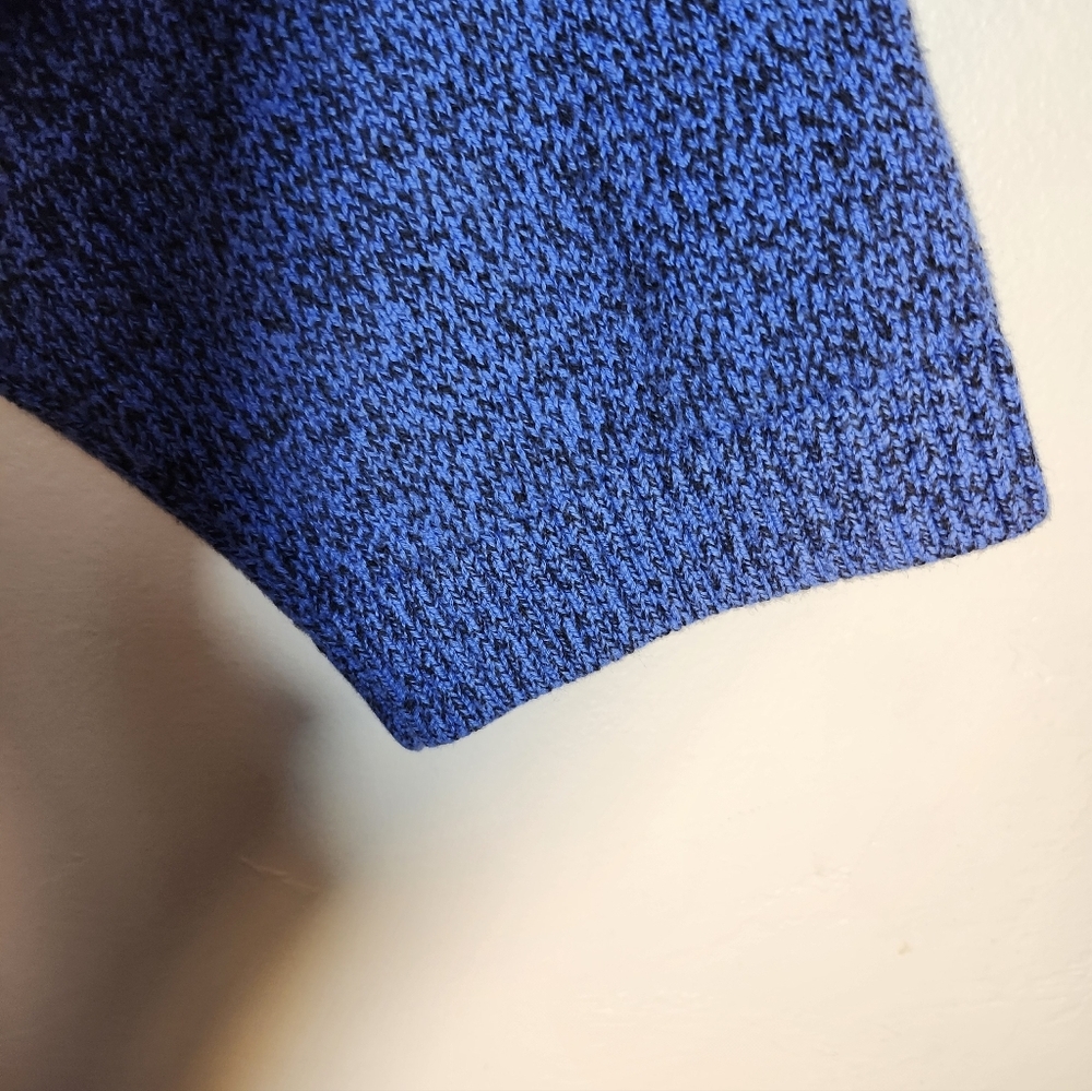 Christopher & Banks 100% Cotton Blue Sweater with Button Detail Sz L - Picture 6 of 8